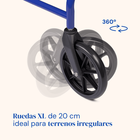 Andador Lambda Max, 4 ruedas XL