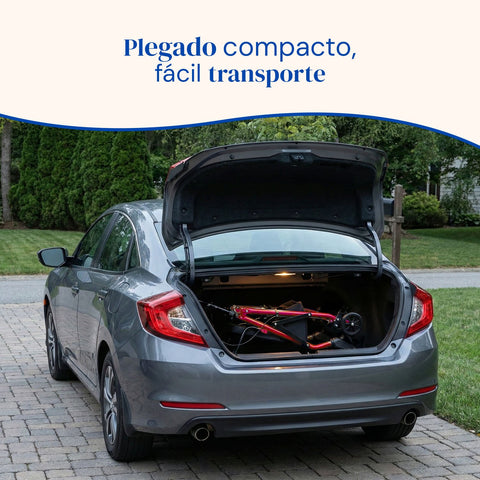 Gehhilfe Lambda | Vier Räder, Sitz und Rückenlehne, Gehhilfe für ältere Menschen (Rot)