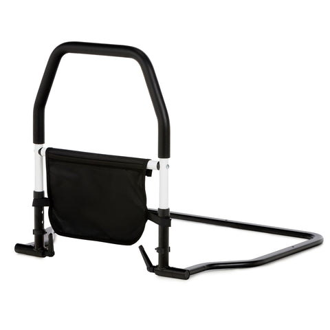 Erwachsenen-Bettgitter | Klappbarer Haltegriff | Höhen- und Neigungsverstellbar