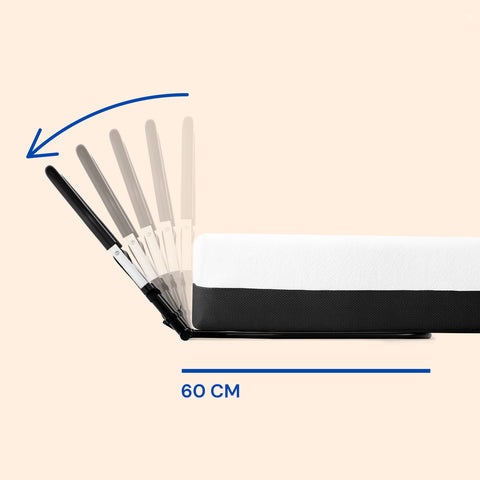 Erwachsenen-Bettgitter | Klappbarer Haltegriff | Höhen- und Neigungsverstellbar