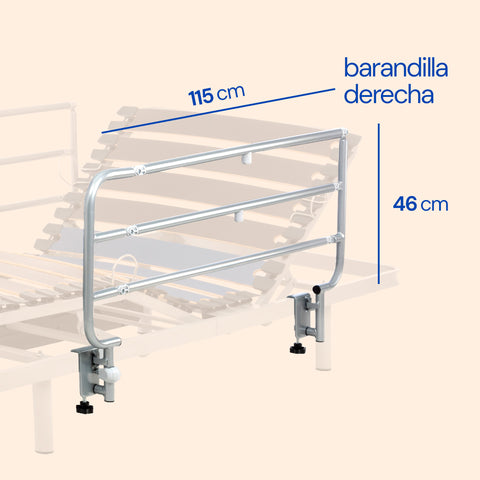Bettgitter für Senioren - Rechtes Bettgitter